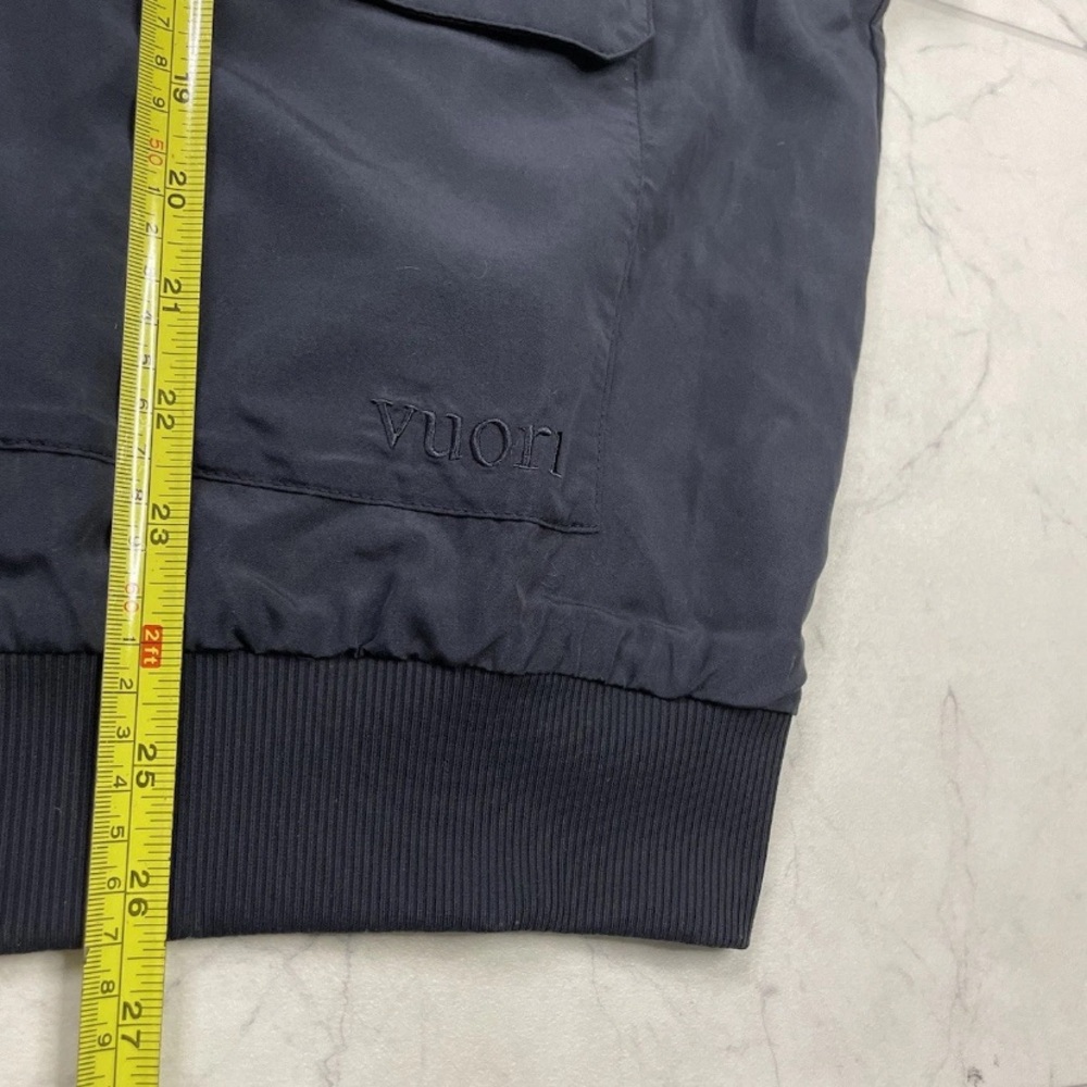 Vuori Halo Basin Bomber Jacket Black Full Zip Womens XL $198 - Picture 5 of 7